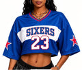 Cropped Sixers jersey