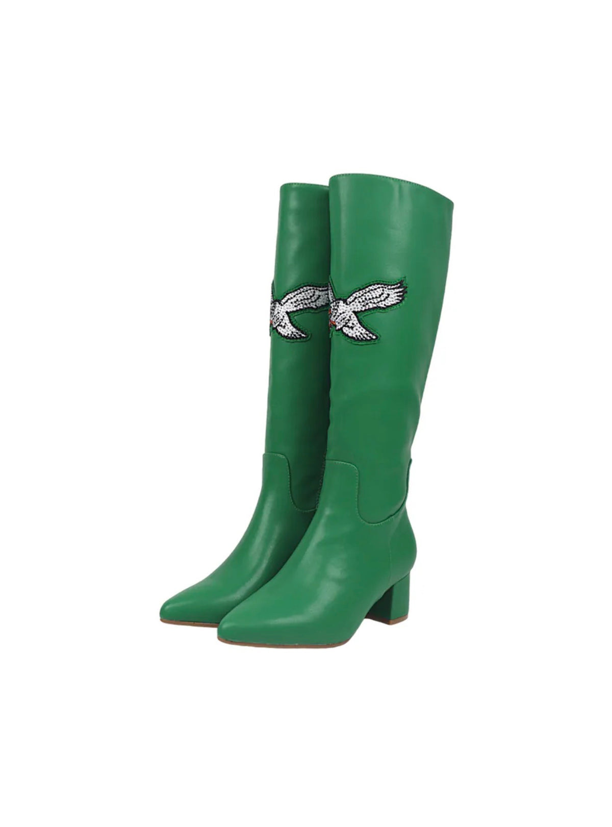 Vegan leather Eagles boots
