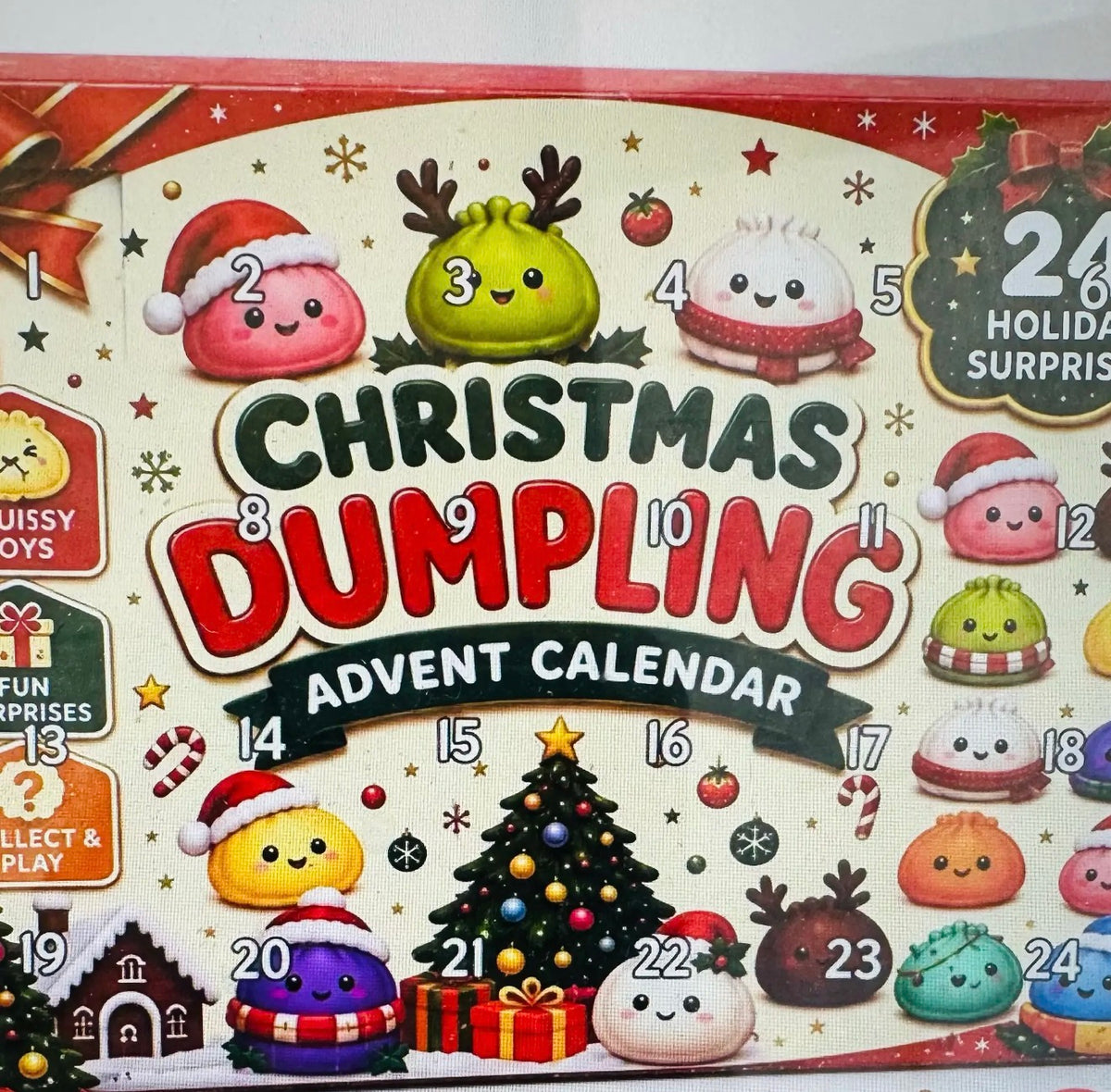 Christmas dumpling advent calendar