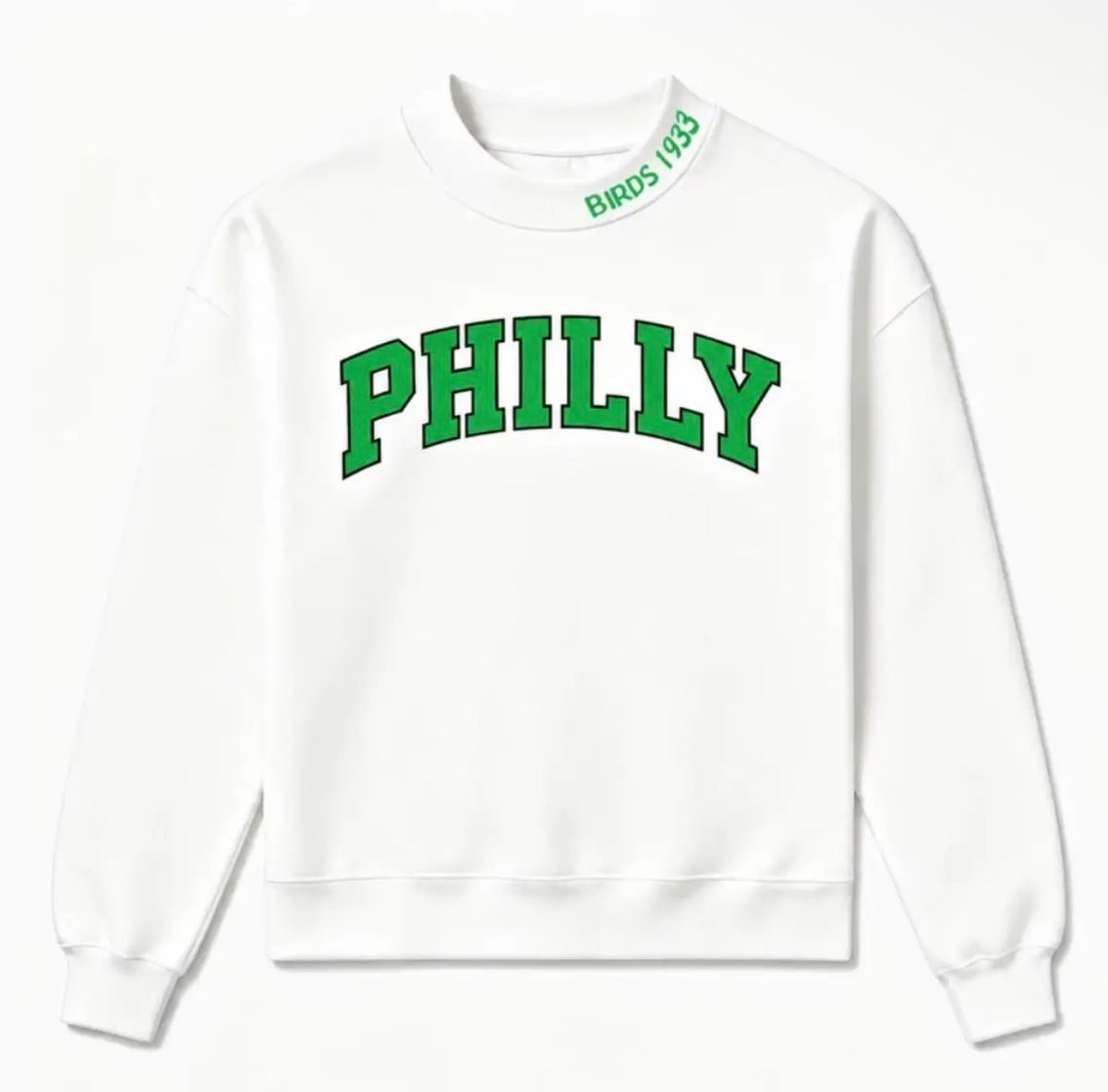 Kelly green lettering with birds 1933 collar